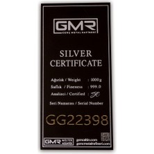 GMR 1000 gr Gmr Külçe Gümüş