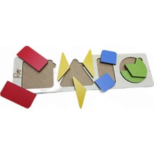Montessori Ahşap Parça Bütün Bultak 4 Şekil