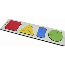 Montessori Ahşap Parça Bütün Bultak 4 Şekil