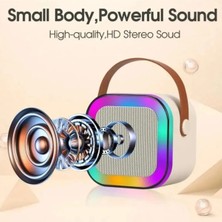 Karaoke Hoparlör Mikrofon Seti Fm Radyo, SD Kart, USB Girişi, Ses Efektleri, Bluetooth Hoparlör
