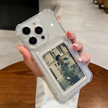 Iphone 11 Şeffaf Cüzdanlı Kılıf Arkası Kartlık Bölmeli Cüzdanlı Kartvizitli Yumuşak Silikon