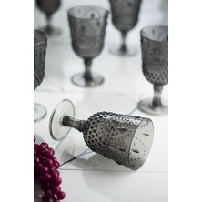 Molvea Akrilik Füme Tekli Kadeh & Su Meşrubat Kahve Yanı Bardağı 450 ml ( Cam Değildir )
