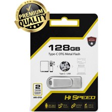 Usb-A ve Type-C Otg USB Bellek Çiftgirişli Flash Bellek Telefon Girişli Bellek 128GB