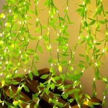 Vıp Kalite Salkım Yaprak LED Işık Gün Işığı LED Salkım Sarmaşık LED Işık 3x1 Metre 180 LED Modlu