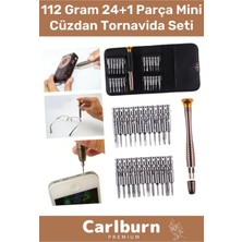 Profesyonel 112 gr Cep Telefon Elektronik Cihaz Gözlük 24+1 Parça Mini Çıtçıt Cüzdan Tornavida Seti