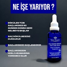 NİCE TOUCH KOZMETİK 5 Adet Saç Serum  Saç Çıkma Destekleyici , Saç Vitamin Bombası+1 Adetdermaroller+1 Adet Şampuan