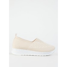 Cotton Bar Bej Kadın Sneaker Jabren