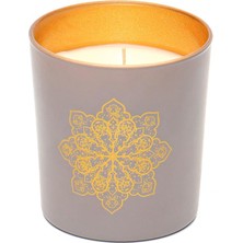 Missi Dekoratif Gold Desenli Oud Vanilya Kokulu Vegan Mum