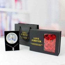Keyfim Shop Sevgililer Günü Hediyesi Istiridye Içinde Inci Kolyeli Gül Kutusu