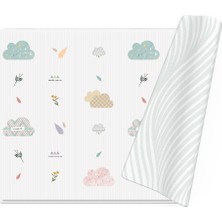 Tummymat Dwinguler Clouds & Pottery - Çift Taraflı Premium Dolgulu Oyun Matı 210CMX140CMX1,3CM