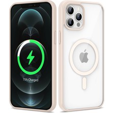 Başkenttekno Apple iPhone 12 Pro Max Kılıf Magsafe Wireless Şarj Özellikli Silikon Ege Kapak Kılıf
