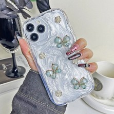 Zebana Apple iPhone 11 Pro Max Uyumlu Kılıf Zebana Floral Silikon Kılıf Yeşil