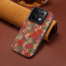Zebana Xiaomi Redmi Note 13 Pro 5g Uyumlu Kılıf Zebana Vintage Kumaş Kılıf Desen 2