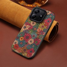 Xiaomi Redmi Note 14 5g Uyumlu Kılıf Zebana Vintage Kumaş Kılıf Desen 1