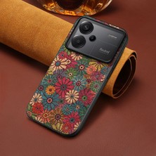 Zebana Xiaomi Redmi Note 13 Pro Plus 5g Uyumlu Kılıf Zebana Vintage Kumaş Kılıf Desen 1