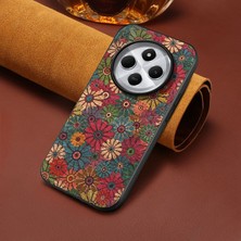 Zebana Xiaomi Redmi 14C Uyumlu Kılıf Zebana Vintage Kumaş Kılıf Desen 1