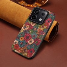 Zebana Xiaomi Poco C65 Uyumlu Kılıf Zebana Vintage Kumaş Kılıf Desen 1