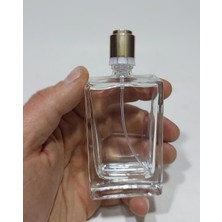 Paradise Cam Sprey Kolonya Parfüm Şişesi 50 ml - Boş Şişe 1 Adet Gold Renk Sprey Kolay Kapama