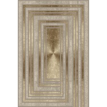 Net Room Modern Kaymaz Taban Halı Şık Salon Mutfak Koridor Halısı Gold 4024