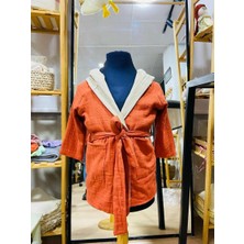 Tly Home Textiles Bornoz Çocuk Müslin[çift Taraf Kullanımlı] 1-2 Yaş
