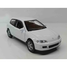 Welly 1:32 Ölçek Honda Civic/// Çek-Bırak 12 cm Metal Araba