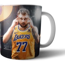Pixxa Luka Doncic Lakers Lal Kupa Bardak Model 1