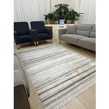 Allgelsin dijital Baskı Yıkanabilir Kaymaz Taban Halı Ince Yazlık Dekoratif Salon ve Oturma Odası Halısı