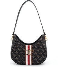 Silver Polo  Kadın Çapraz Çanta 1167-45944 Sılver Polo Çapraz Bayan Çantası C178 Füme-Mat Siyah