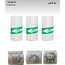 Yapışkanlı Mini Yazıcı Kağıdı Taşınabilir ve 3'lü Paket