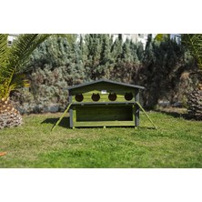 Pati Emlak 4 Yuvalı Kedi Evi Mamalıklı Model