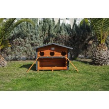 Pati Emlak 3 Yuvalı Mamalıklı Kedi Evi