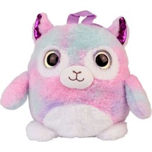 Glanart Çocuklar Için Sevimli Peluş Sırt Çantası  25 cm (3-6 Yaş)