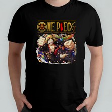 Pixxa One Piece Monkey D. Luffy %100 Pamuklu Bisiklet Yaka T-Shirt Model 16