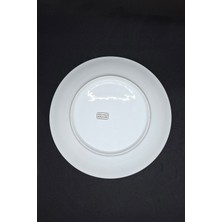 Abbetc Fransız Veritable Balıklı Antika Porselen Servis Tabağı 24 Cm