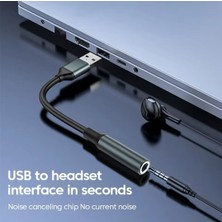 Tok Usb'den 3,5 Mm'ye Ses Jak Adaptörü USB A'dan 3,5 Mm'ye Aux Kablosu Usb'den Ses Jak Adaptörüne Kulaklik USB Harici Ses Karti Bilgisayar Için
