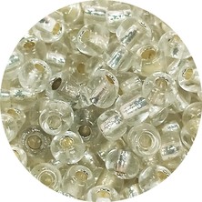 Kapamarka Dökme Cam Kum Boncuk Büyük Boy (6/0) 4 mm - 60 Gram - Şeffaf - BNC122