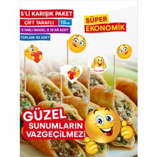 Home 5'li Karışık Emoji Paketi Servis ve Parti Kürdanı