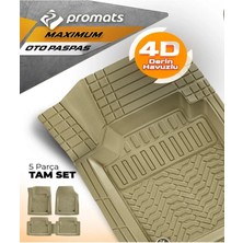 Promats Fiat Linea 2007 ve Sonrası 4d Oto Paspas Maximum Bej