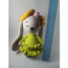 Yubu Home Amigurumi Fıstık Yeşili Sevimli Tavşanım Hediye Aksesuar