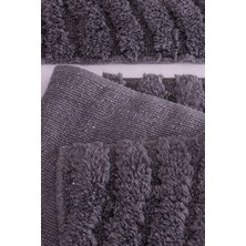 Nora 2'li Banyo Paspası Antrasit (2'li Takım)