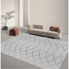 Net Room Kaymaz Taban Modern Premium Kalite Salon Mutfak Koridor Halısı Gri 4076