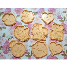 Cypnova Sevgililer Günü Kek Kalıbı 9 Adet Beyaz Renk