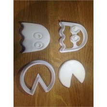 Cypnova Pacman Ve Ghost Kurabiye Kalıbı Seti