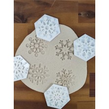 Cypnova Kar Tanesi Şeklinde Kurabiye Kalıbı 4 Adet