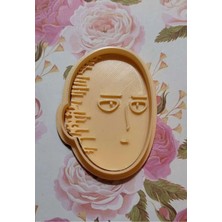 Cypnova One Punch Man Saitama Kurabiye Kalıbı 3 Adet Beyaz Renk Kurabiye Şekillendirici