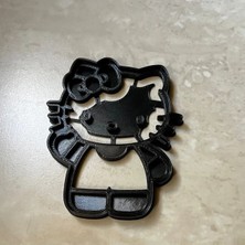Cypnova Hello Kitty Kurabiye Kalıbı 2 Adet Siyah Renk