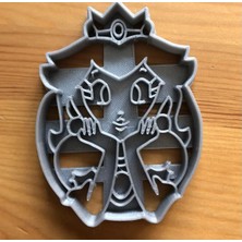 Cypnova Prenses Peach Kurabiye Kalıbı 3 Adet Beyaz Renk