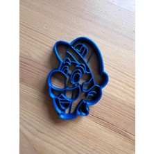 Cypnova Mario Luigi Kurabiye Kalıbı 3 Adet Beyaz Renk