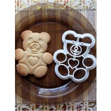 Cypnova Oyuncak Ayı Kurabiye Kalıbı 3 Adet Hamur Kesici Şekillendirici Kalıbı Teddy Bear Kurabiye Kalıbı