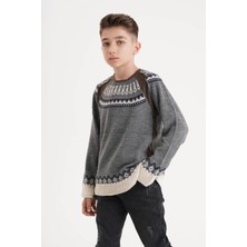 Kurgan Tekstil Erkek Çocuk Triko Kazak